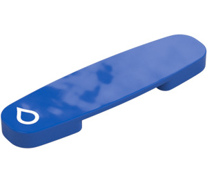 Duplo Blauw Track Connector met Water Drop (35962 / 38505)