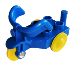 Duplo Sininen Tricycle jossa Keltainen Pyörät (31189)