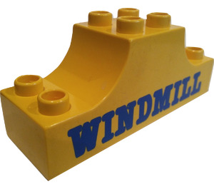 Duplo Bow 2 x 6 x 2 with Windmill Logo (4197)