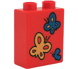 Duplo Stein 1 x 2 x 2 mit Butterflies ohne Unterrohr (4066)