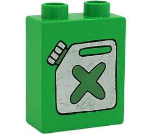 Duplo Brick 1 x 2 x 2 with Fuel Can without Bottom Tube (4066 / 42627)