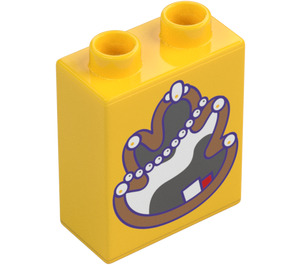 Duplo Brick 1 x 2 x 2 with Jewelled Rock (4066)