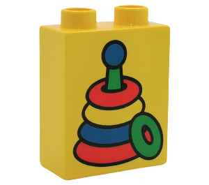 Duplo Brique 1 x 2 x 2 avec Stacking Toy sans tube à l'intérieur (4066)