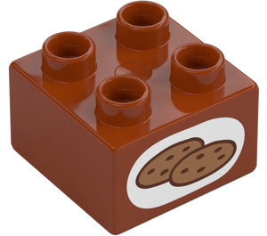 Duplo Brick 2 x 2 with Cookies (3437)