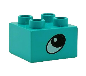 Duplo Brick 2 x 2 with Eye (3437 / 45166)