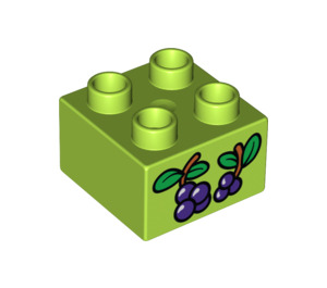 Duplo Brique 2 x 2 avec Grapes (3437 / 15868)