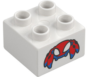 Duplo Brick 2 x 2 with Spiderman Creature (3437)