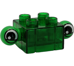 Duplo Brick 2 x 2 with turning eye extensions