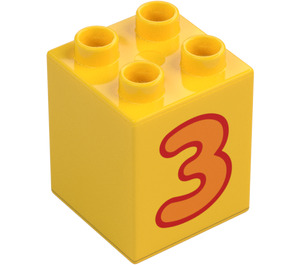 Duplo Brique 2 x 2 x 2 avec 3 (13165 / 31110)