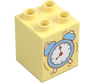 Duplo Brick 2 x 2 x 2 with Alarm Clock (31110 / 105429)