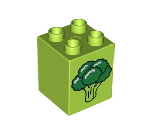 Duplo Brick 2 x 2 x 2 with Broccoli (24976 / 31110)