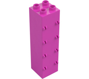 Duplo Cegła 2 x 2 x 6 z Hinges (16087 / 87322)