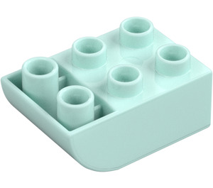 Duplo Kloss 2 x 3 med Omvänd Backe Curve (98252)