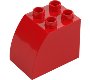 Duplo Palikka 2 x 3 x 2 jossa Kaareva Sivu (11344)