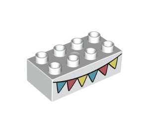Duplo Brick 2 x 4 with Bunting (3011 / 74836)