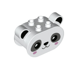 Duplo Brick 2 x 4 x 2.5 with Panda Ears (74923)