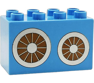 Duplo Brick 2 x 4 x 2 with Wheels (31111 / 60828)