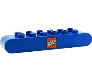 Duplo Brick 2 x 8 Rounded Ends with LEGO Logo (31214)