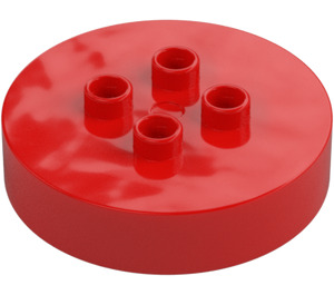 Duplo Brick 4 x 4 x 1.5 Circle with Cutout (2354)