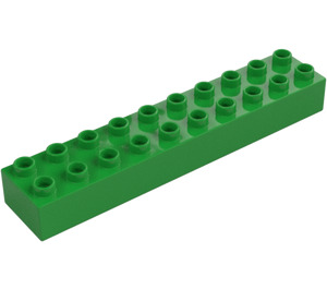 Duplo Kirkas vihreä Palikka 2 x 10 (2291)