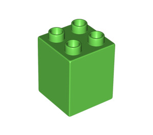 Duplo Bright Green Brick 2 x 2 x 2 (31110)