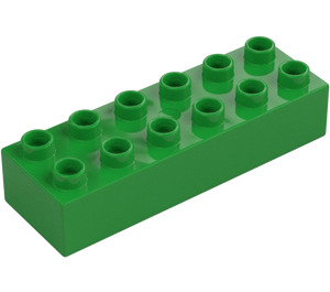 Duplo Leuchtendes Grün Stein 2 x 6 (2300)