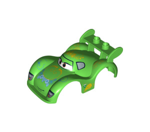 Duplo Bright Green Car Body for Carla (12124)