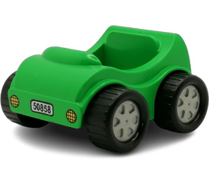 Duplo Bright Green Car with "50858" (76378)