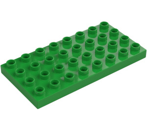 Duplo Bright Green Plate 4 x 8 (4672 / 10199)