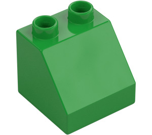 Duplo Fel groen Helling 2 x 2 x 1.5 (45°) (6474 / 67199)