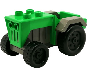 Duplo Klargrön Traktor med grå Mudguards (73572)