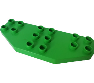 Duplo Bright Green Wing Plate 3 x 8 (2156)