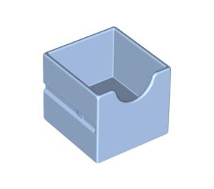 Duplo Leuchtendes Hellblau Drawer mit Cut Out (6471)