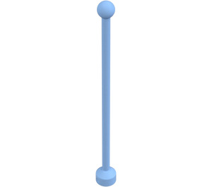 Duplo Leuchtendes Hellblau Flagpole 1 x 2 x 7 (51708)