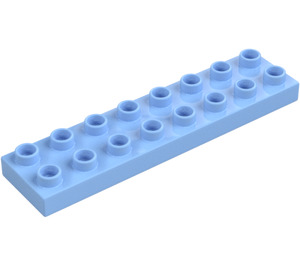 Duplo Bright Light Blue Plate 2 x 8 (44524)