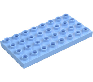 Duplo Bright Light Blue Plate 4 x 8 (4672 / 10199)