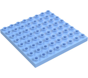 Duplo Leuchtendes Hellblau Platte 8 x 8 (51262 / 74965)