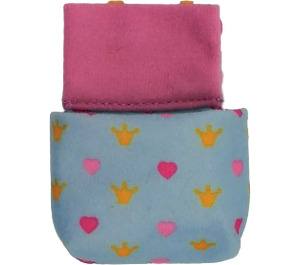 Duplo Leuchtendes Hellblau Schlafsack mit Crowns und Herzen (52666)