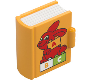 Duplo Bright Light Orange Book with ABC and Rabbit (104355)