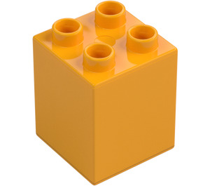 Duplo Kirkkaanvaaleanoranssi Palikka 2 x 2 x 2 (31110)