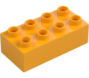 Duplo Helder lichtoranje Steen 2 x 4 (3011 / 31459)