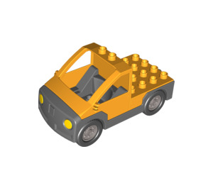 Duplo Bright Light Orange Car/Truck Base Assembly (47440 / 89608)