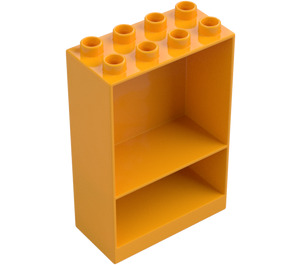 Duplo Kirkkaanvaaleanoranssi Kehys 4 x 2 x 5 jossa Shelf (27395)