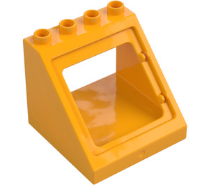 Duplo Arancione chiaro brillante Telaio 4 x 4 x 3 con Pendenza (27396)