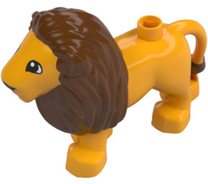 Duplo Světle oranžová Muž Lev (12044 / 34195)