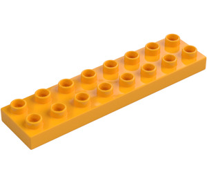 Duplo Orange clair brillant assiette 2 x 8 (44524)