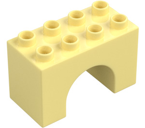 Duplo Bright Light Yellow Arch Brick 2 x 4 x 2 (11198)