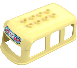 Duplo Bright Light Yellow Chassis 6 x 10 x 2 1/2 Top (104036)