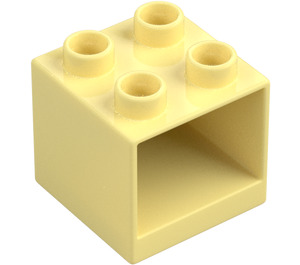 Duplo Bright Light Yellow Drawer Cabinet 2 x 2 x 1.5 (4890)