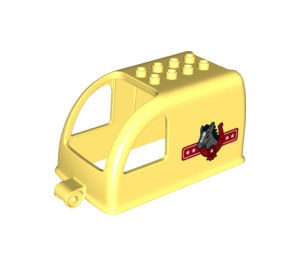 Duplo Giallo chiaro brillante Cavallo Transporter 4 x 8 x 4 (25143)